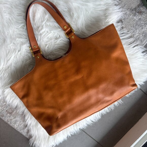 Tory Burch Leather Bombe Tote - Picture 4 of 7